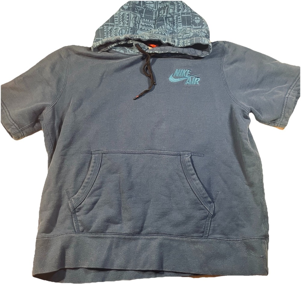 Nike Air Men's Workout Hoodie Size Large EUC 1/2 Sleeve